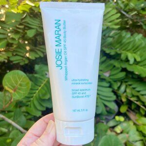 Josie Maran Whipped Argan Oil SPF 45 Body Butter 5 oz Mineral Sunscreen NEW